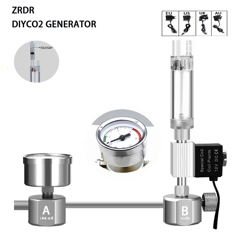 Planted Aquarium Parameters - Kit de générateur de CO2 DIY