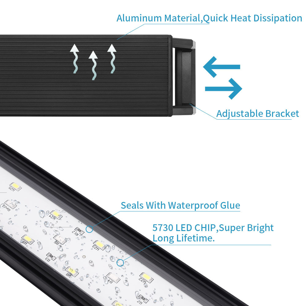 Luminosité réglable de la lumi - Aquarium Plant Growth Light avis et prix