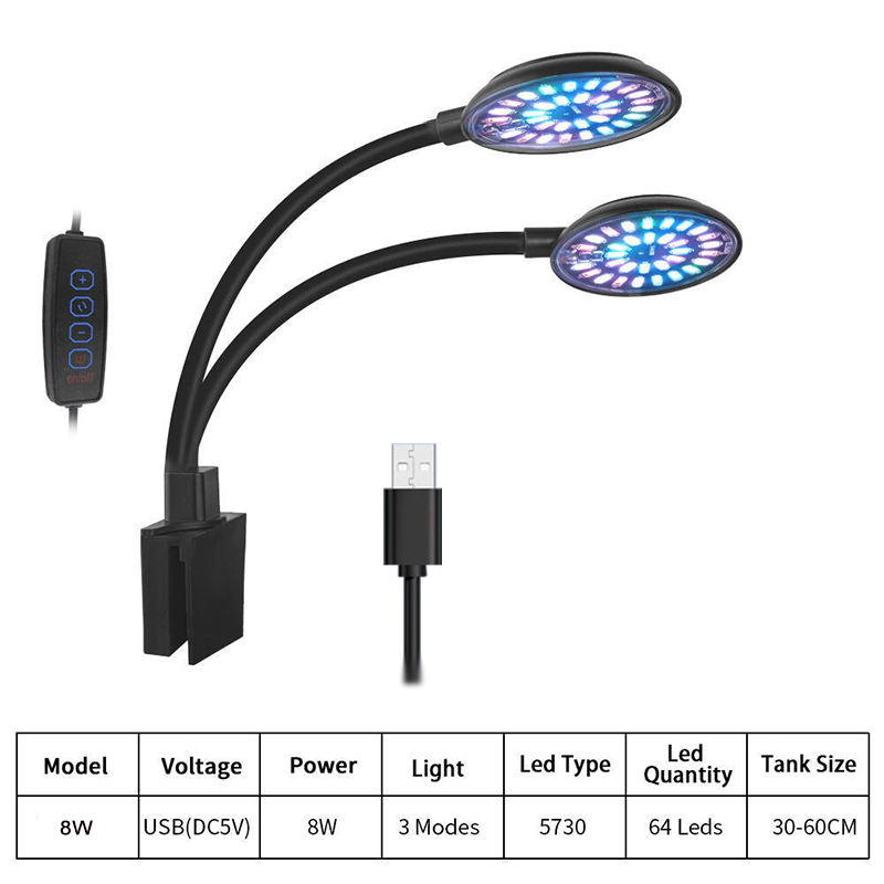USB Aquarium lumière LED Aquar - Aquarium Plant Light Spectrum avis et prix