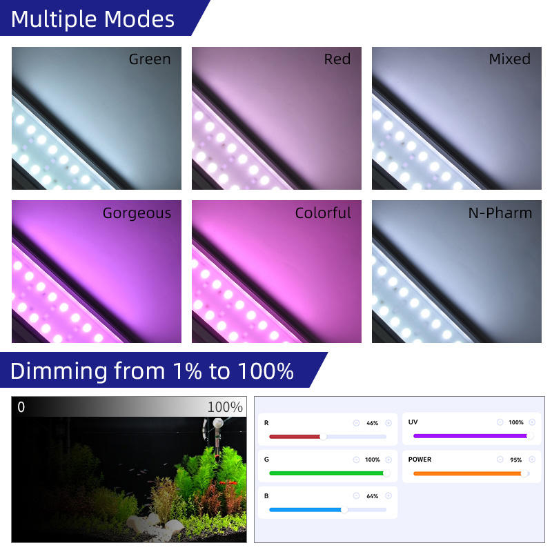 Lampe LED intelligente pour aq - Aquarium Plant Growth Light avis et prix